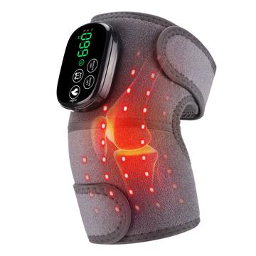 Heated Knee Brace with Infrared Light Therapy - 5-Level Adjustable Heat & Red Light Massager
