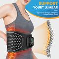 Heated Waist Massager with Air Pressure and Vibration - Black