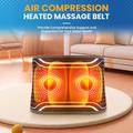Heated Waist Massager with Air Pressure and Vibration - Black