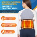 Heated Waist Massager with Air Pressure and Vibration - Black