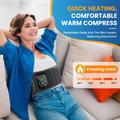 Heated Waist Massager with Air Pressure and Vibration - Black