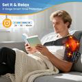 Heating Vibrating Shoulder Wrap/Massager with Magnetic Remote - Black