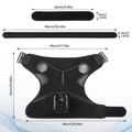 Heating Vibrating Shoulder Wrap/Massager with Magnetic Remote - Black