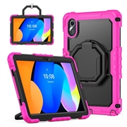 Lenovo Tab M11/Idea Tab Heavy Duty 360 Case with Hand Strap - Hot Pink