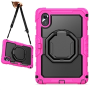 Lenovo Tab M11/Idea Tab Heavy Duty 360 Case with Hand Strap - Hot Pink