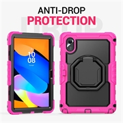 Lenovo Tab M11/Idea Tab Heavy Duty 360 Case with Hand Strap - Hot Pink