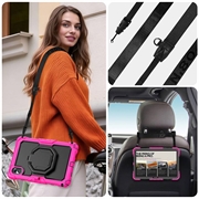 Lenovo Tab M11/Idea Tab Heavy Duty 360 Case with Hand Strap - Hot Pink