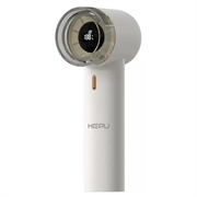 Hepu Basic High-Speed Handheld Fan with Digital Display - White