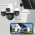 Hi2-Solar 4G 4-Lens Solar Security Camera - White