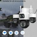 Hi2-Solar 4G 4-Lens Solar Security Camera - White