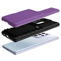 Samsung Galaxy S21 Ultra 5G Hybrid Case with Hidden Mirror & Card Slot - Purple