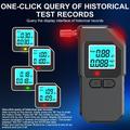 High-Accuracy Digital Breathalyzer / Alcohol Tester with Voice Alert - Black