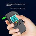 High-Accuracy Digital Breathalyzer / Alcohol Tester with Voice Alert - Black