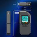 High-Accuracy Digital Breathalyzer / Alcohol Tester with Voice Alert - Black