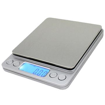 High-Accuracy Digital Kitchen Scale - 3000g/0.1g - Silver
