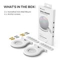 HomePod mini AhaStyle 2-Pack Wall Mount Holders with Cable Management - White