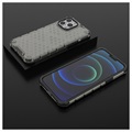 Honeycomb Armored iPhone 14 Pro Hybrid Case - Black