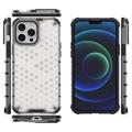 Honeycomb Armored iPhone 14 Pro Hybrid Case - Transparent