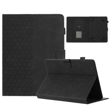 Honeycomb Patterned Universal Tablet Case with Card Slots - 10"