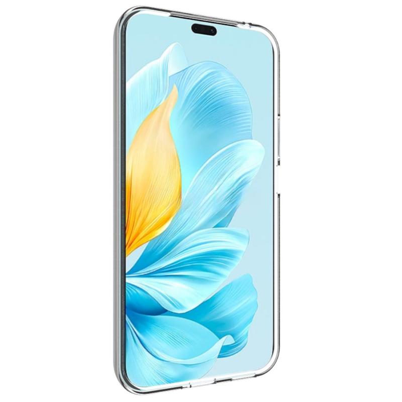 Cover Per Honor 200 Lite Con 2 Vetri Temperati - Custodia In Silicone TPU Trasparente - Paraurti Antishock Con Angoli Rinforzati