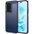 Honor 200 Lite Brushed TPU Case - Carbon Fiber - Blue