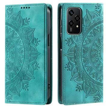 Honor 200 Lite Mandala Series Wallet Case - Green