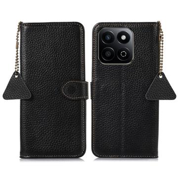 Honor 200 Smart/X7c Wallet Leather Case with RFID - Black