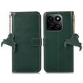 Honor 200 Smart/X7c Wallet Leather Case with RFID - Green