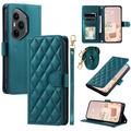 Honor 400 Pro Luxury Quilted Wallet Case - Green