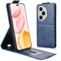 Honor 400 Pro Vertical Flip Case with Stand - Dark Blue