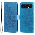 Honor 500 Mandala Series Wallet Case - Blue
