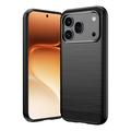 Honor 600/600 Pro Brushed TPU Case - Carbon Fiber - Black