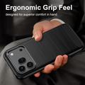 Honor 600/600 Pro Brushed TPU Case - Carbon Fiber - Black