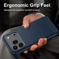 Honor 600/600 Pro Brushed TPU Case - Carbon Fiber - Blue