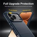 Honor 600/600 Pro Brushed TPU Case - Carbon Fiber - Blue