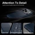 Honor 600/600 Pro Brushed TPU Case - Carbon Fiber - Blue