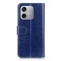 Honor 600 Lite Wallet Case with Stand - Blue