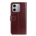 Honor 600 Lite Wallet Case with Stand - Brown