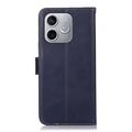 Honor 600 Lite Wallet Leather Case with RFID - Blue