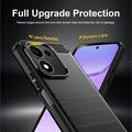 Honor 600 Smart Brushed TPU Case - Carbon Fiber