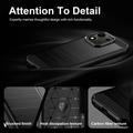 Honor 600 Smart Brushed TPU Case - Carbon Fiber