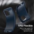 Honor 600 Smart Brushed TPU Case - Carbon Fiber - Blue