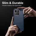 Honor 600 Smart Brushed TPU Case - Carbon Fiber - Blue