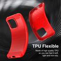 Honor 600 Smart Brushed TPU Case - Carbon Fiber - Red