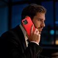 Honor 600 Smart Brushed TPU Case - Carbon Fiber - Red