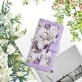 Honor 600 Smart Floral Wallet Case with Card Slots - Light Purple