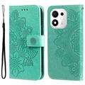 Honor 600 Smart Mandala Wallet Case with Wrist Strap - Mint Green