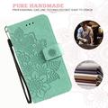 Honor 600 Smart Mandala Wallet Case with Wrist Strap - Mint Green