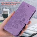 Honor 600 Smart Mandala Wallet Case with Wrist Strap - Purple