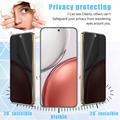 Honor 600 Smart Privacy Full Cover Tempered Glass Screen Protector - Black Edge